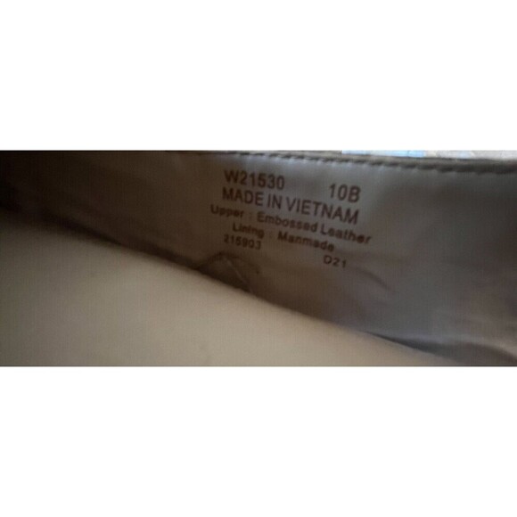 Womens Cole Haan Gray Leather Snake Print Pointed Toe Ballet Flats Size US 10B - Picture 12 of 12